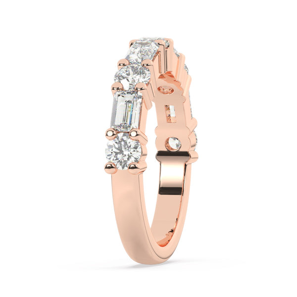 18K Gold Diamond Round Cut Wedding Ring 1.43c - RD587 - LA DIAMOND