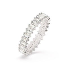White Gold Diamond Baguette Cut Wedding Band