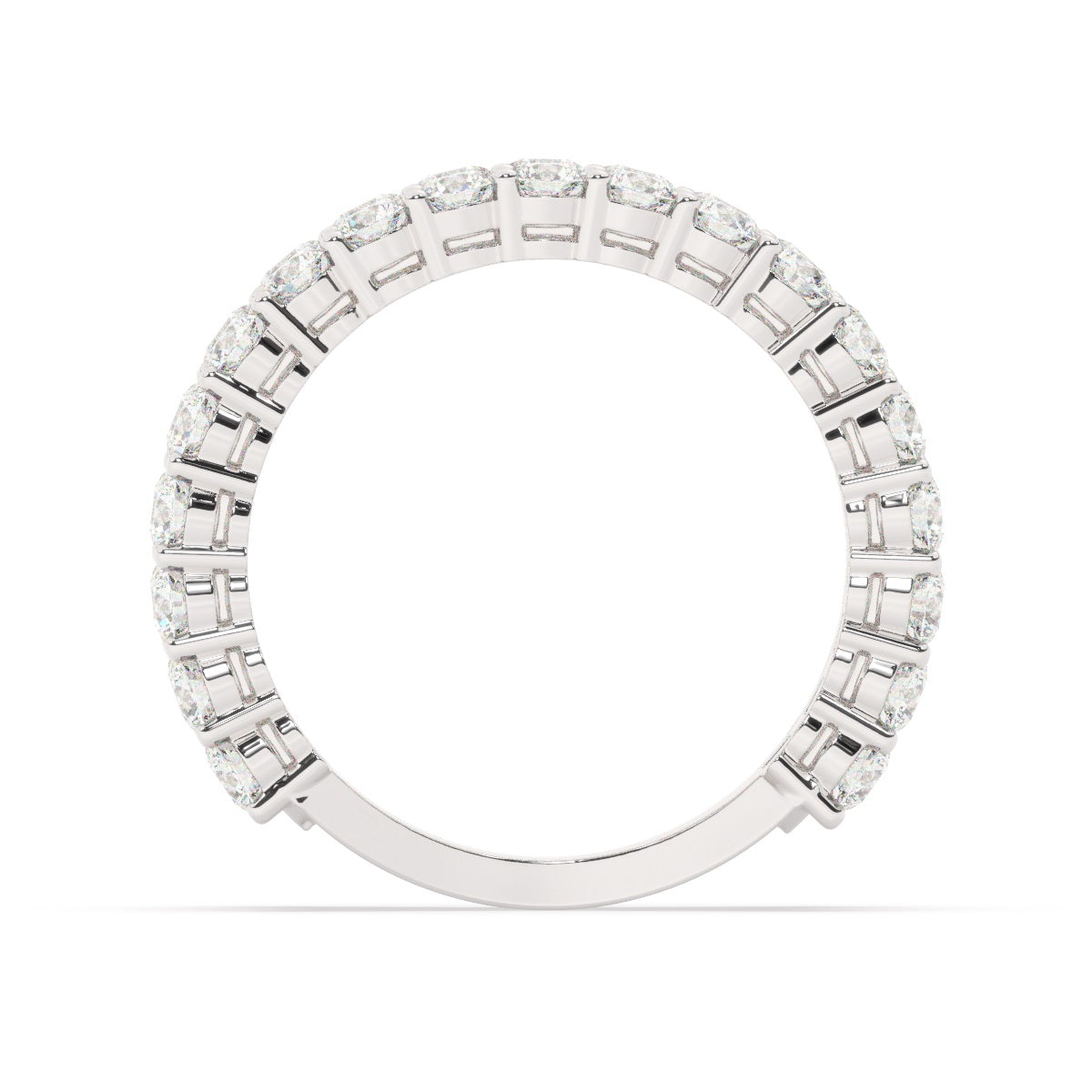 14K White Gold Diamond Baguette Cut Ring 5.15c