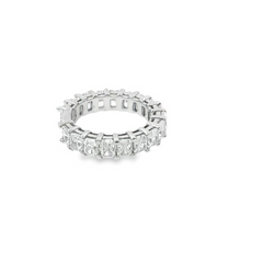 14k White Gold Diamond Radiant Cut Wedding Bands 4.40c