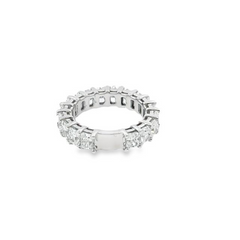 14k White Gold Diamond Radiant Cut Wedding Bands 4.40c