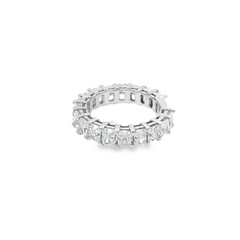 14k White Gold Diamond Radiant Cut Wedding Bands 4.40c