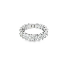 14k White Gold Diamond Radiant Cut Wedding Bands 4.40c