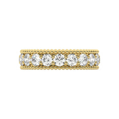 White Gold Diamond  Round Cut Wedding Band