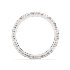 White Gold Diamond  Round Cut Wedding Band