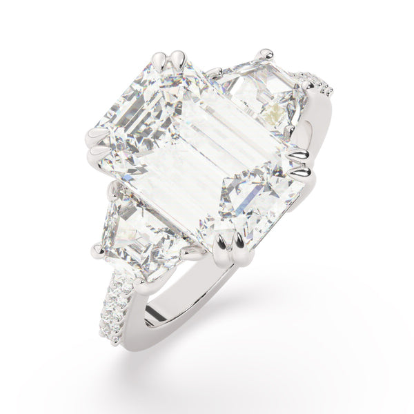 White Gold Diamond Ring - LA DIAMOND