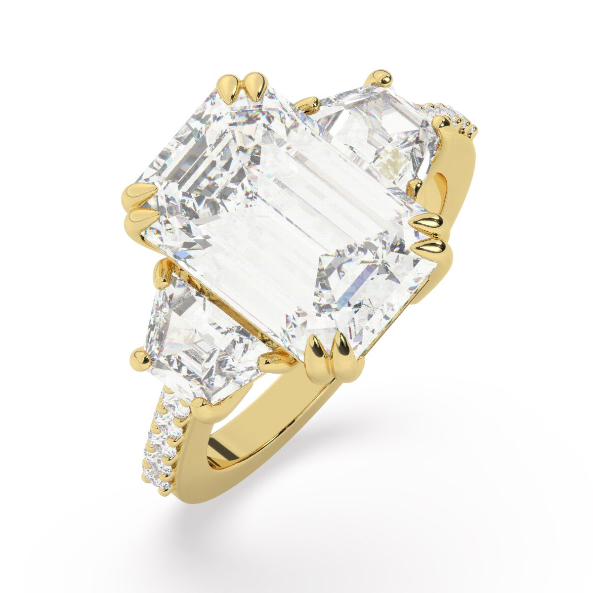 14K White Gold Diamond Ring - LA DIAMOND