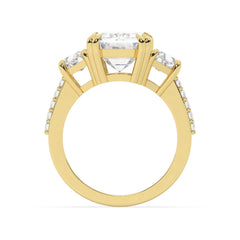 14K White Gold Diamond Ring - LA DIAMOND