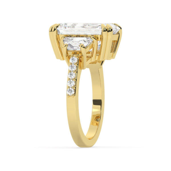14K White Gold Diamond Ring - LA DIAMOND