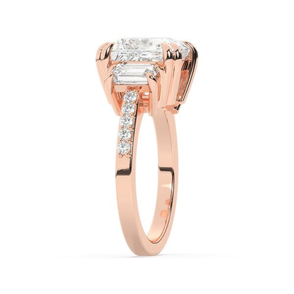 14k White Gold Diamond Ring - LA DIAMOND