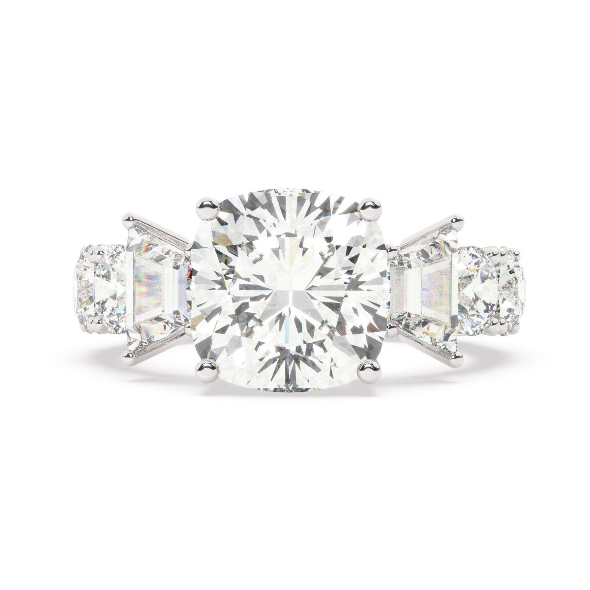 White Gold Diamond Ring - LA DIAMOND