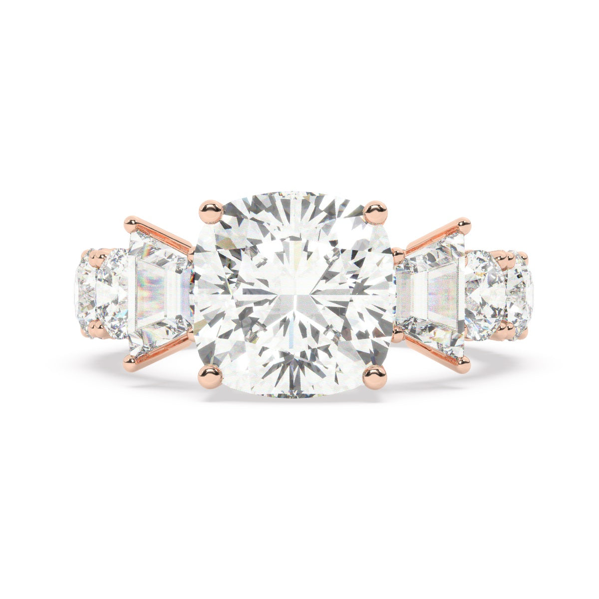 White Gold Diamond Ring - LA DIAMOND