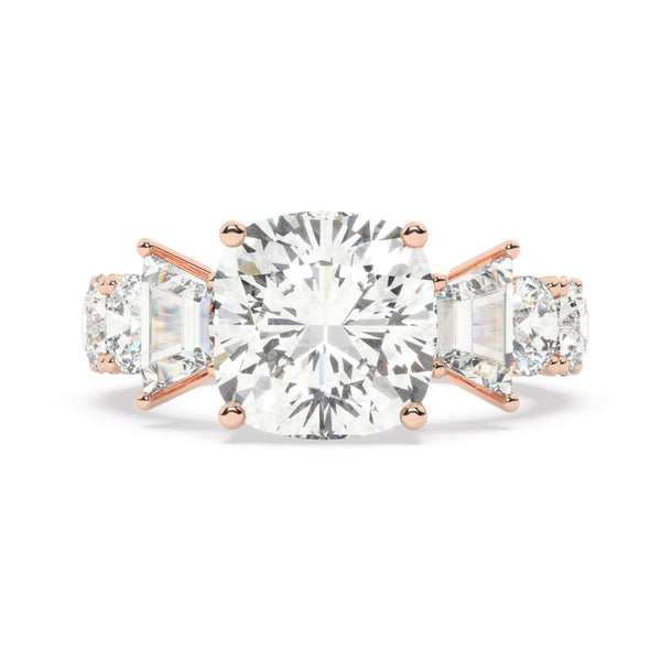 White Gold Diamond Ring - LA DIAMOND