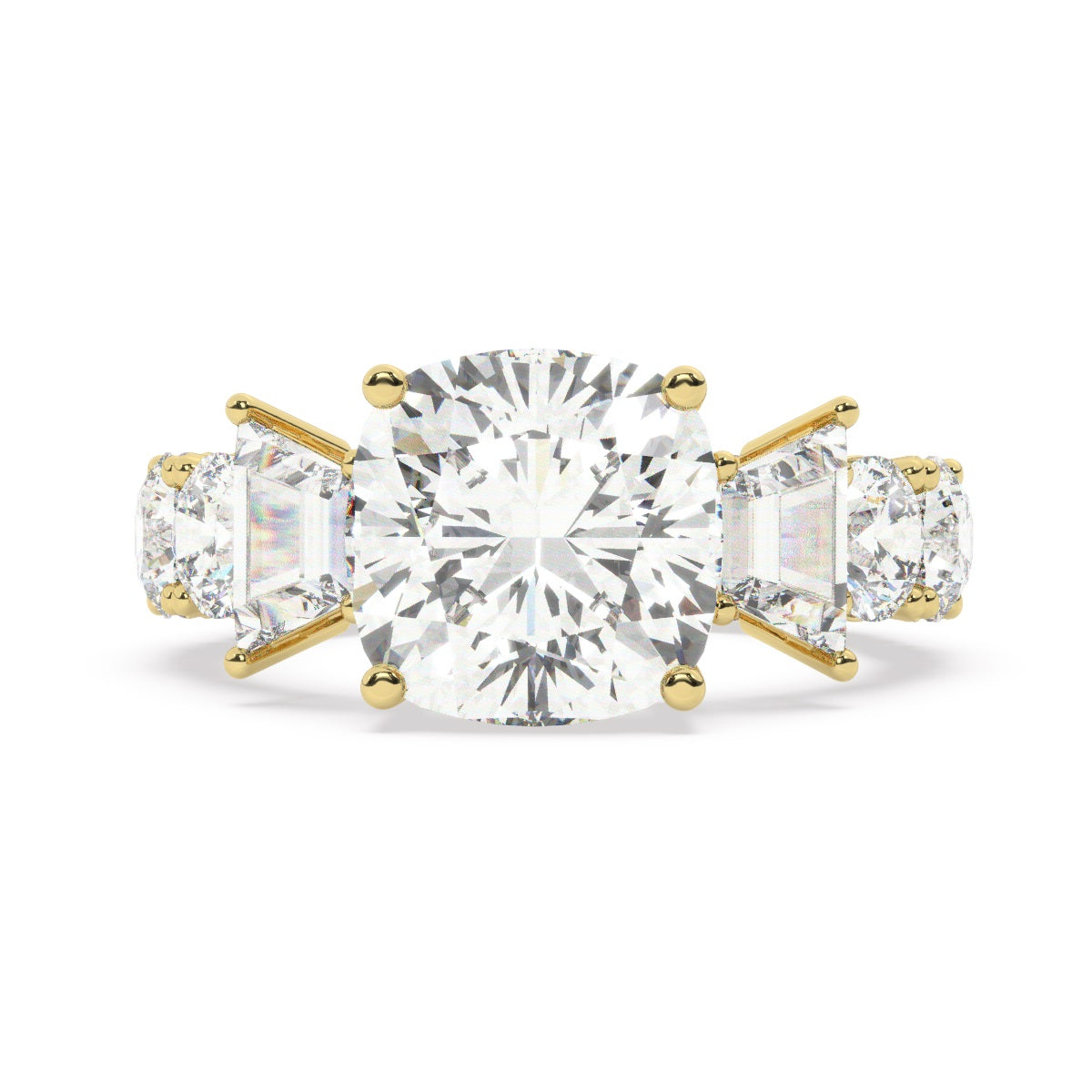 White Gold Diamond Ring - LA DIAMOND