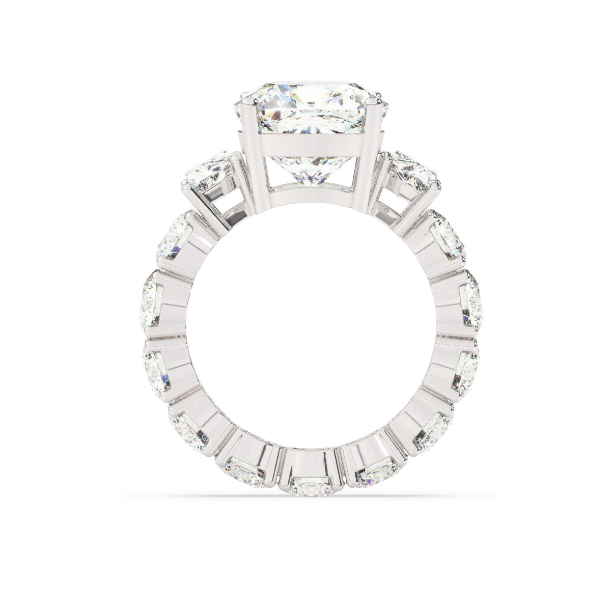 White Gold Diamond Ring - LA DIAMOND