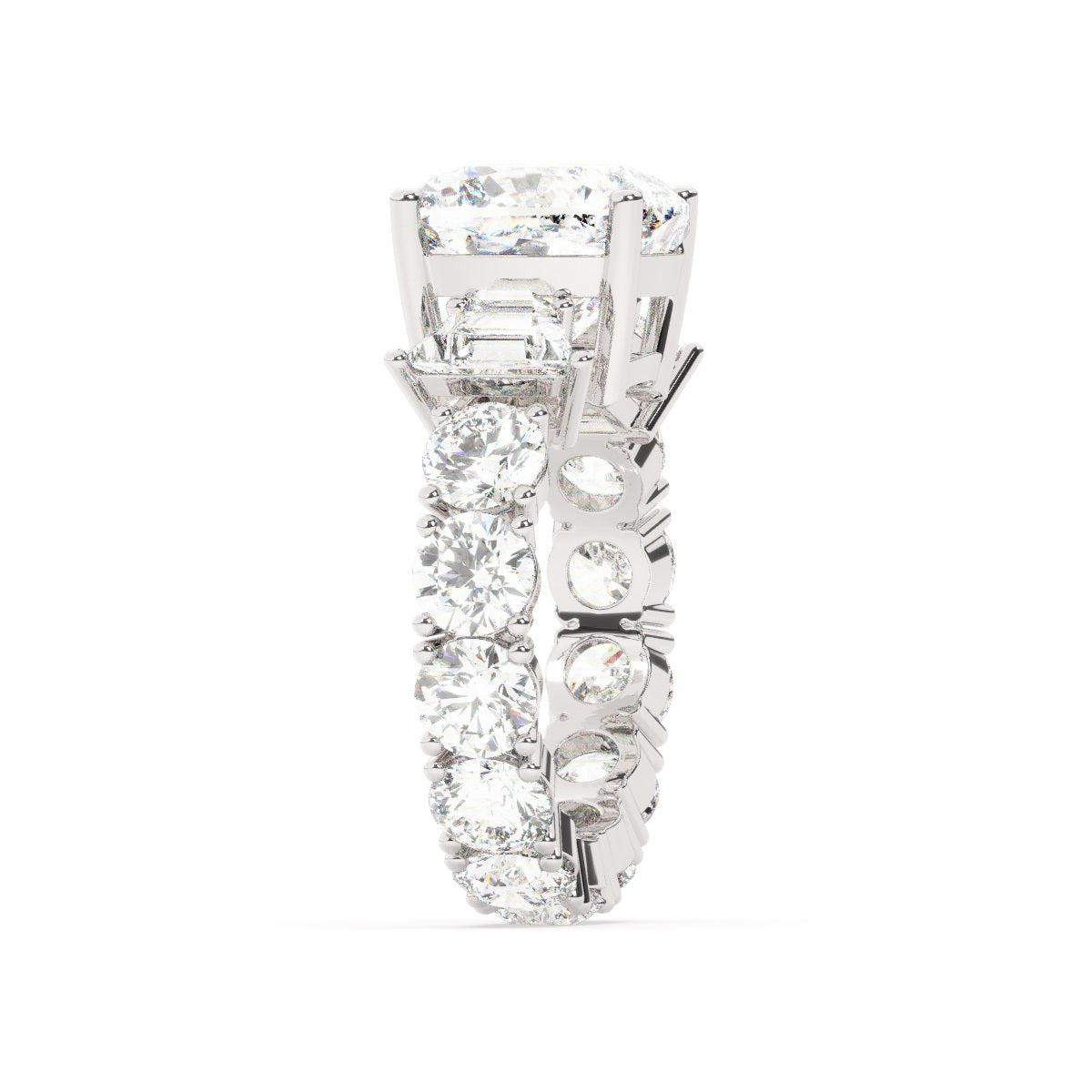 White Gold Diamond Ring - LA DIAMOND