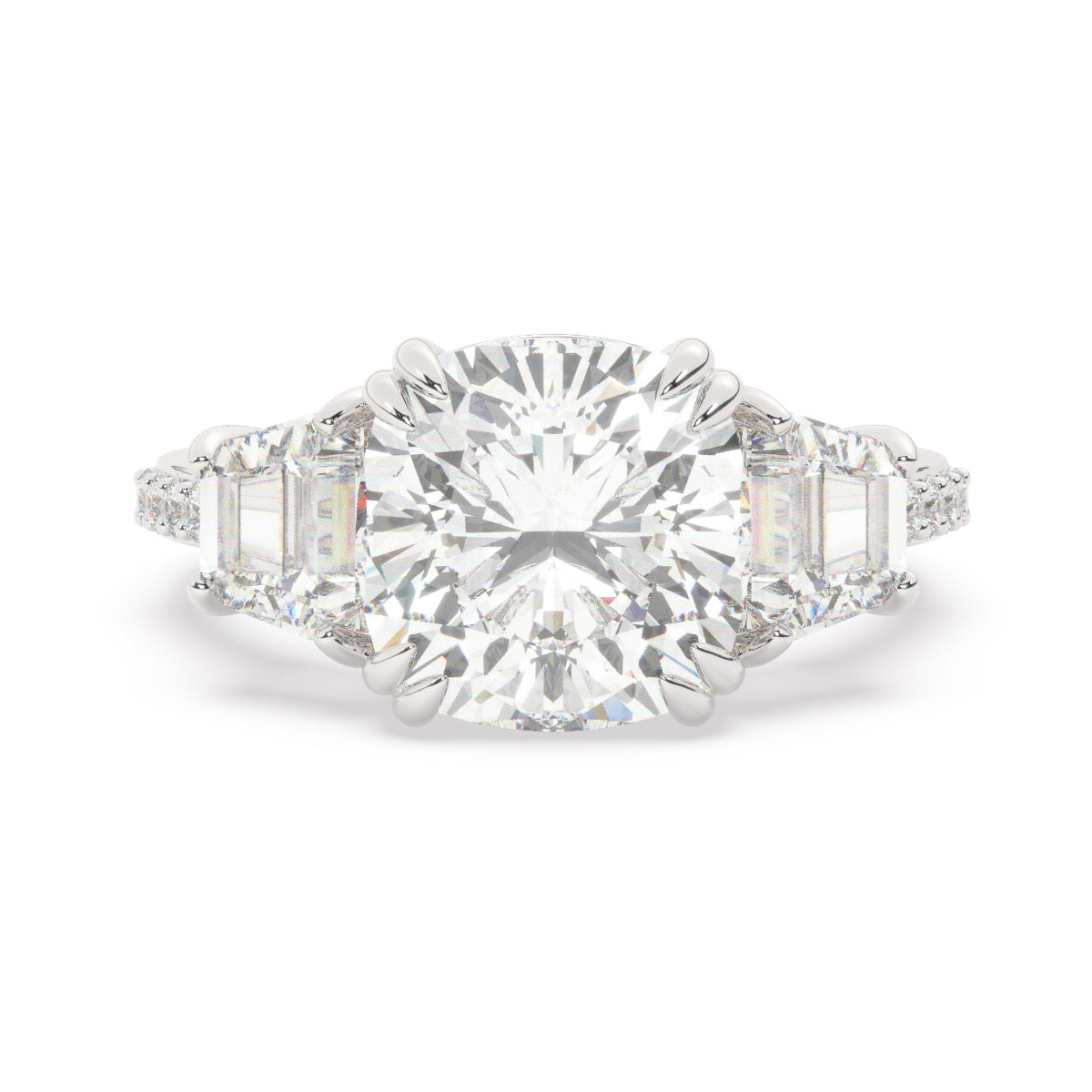 White Gold Diamond Ring - LA DIAMOND