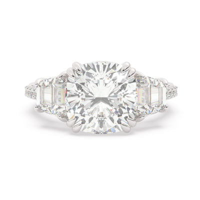 14K White Gold Diamond Ring