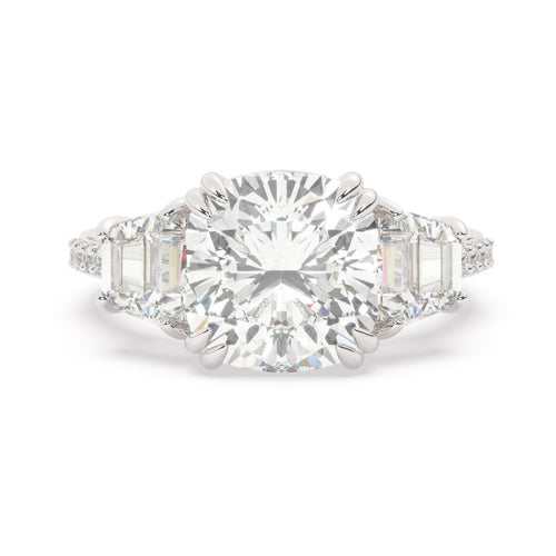 White Gold Diamond Ring - LA DIAMOND