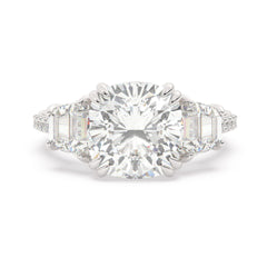 White Gold Diamond Ring - LA DIAMOND