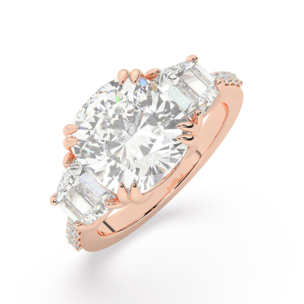 White Gold Diamond Ring - LA DIAMOND