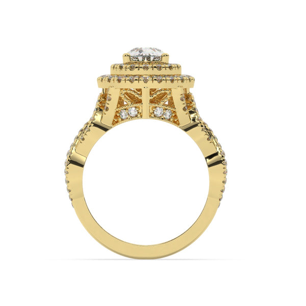 White Gold Diamond Ring - LA DIAMOND