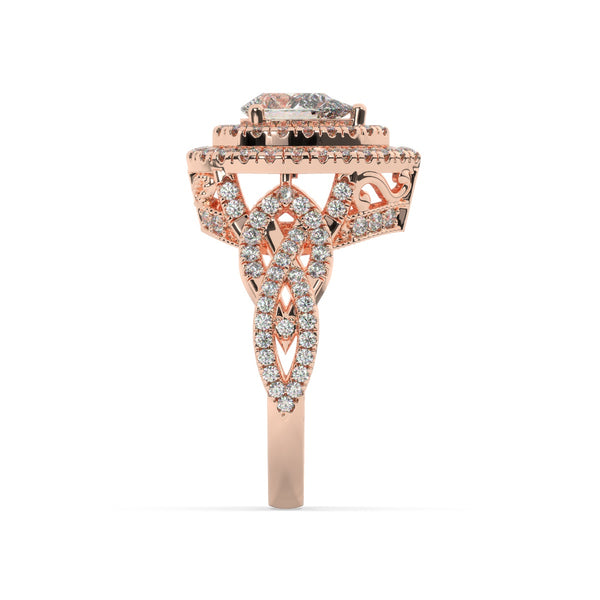 White Gold Diamond Ring - LA DIAMOND