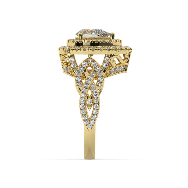White Gold Diamond Ring - LA DIAMOND