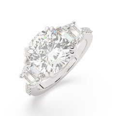 White Gold Diamond Ring - LA DIAMOND