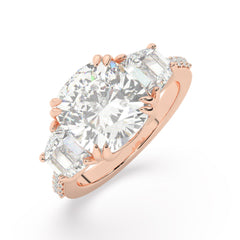 White Gold Diamond Ring - LA DIAMOND