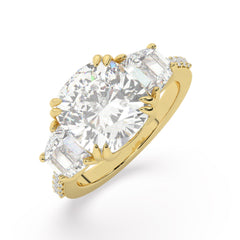 White Gold Diamond Ring - LA DIAMOND