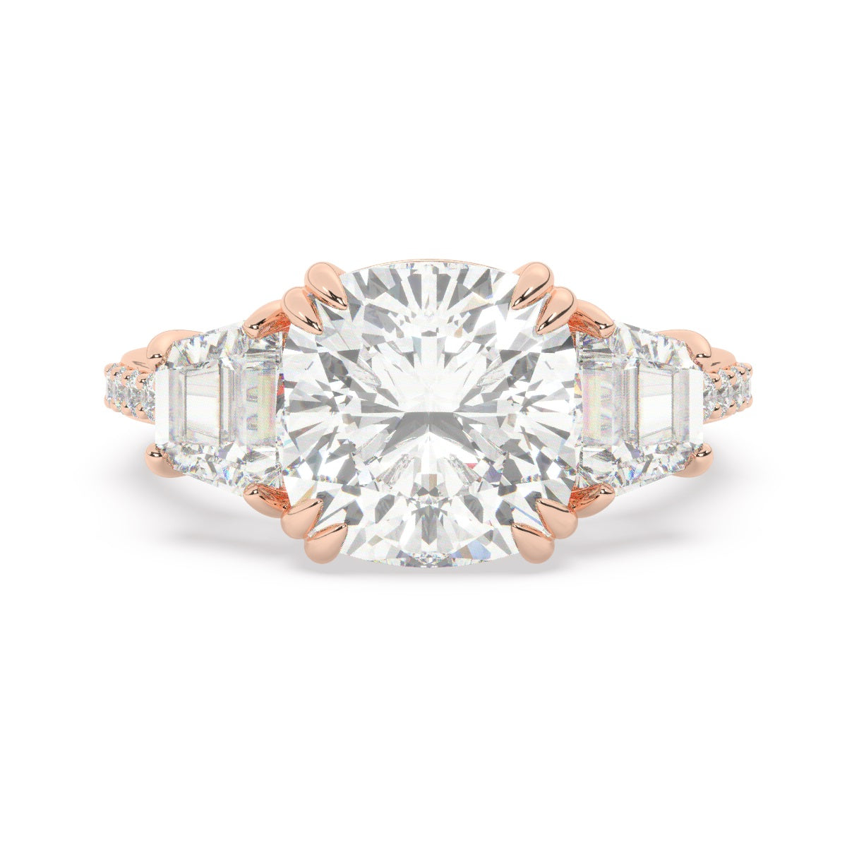 White Gold Diamond Ring - LA DIAMOND