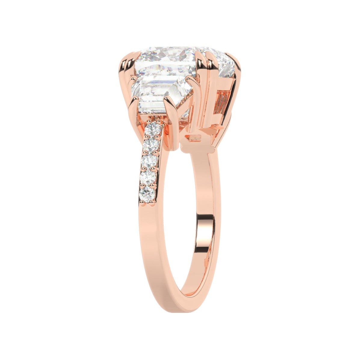 White Gold Diamond Ring - LA DIAMOND