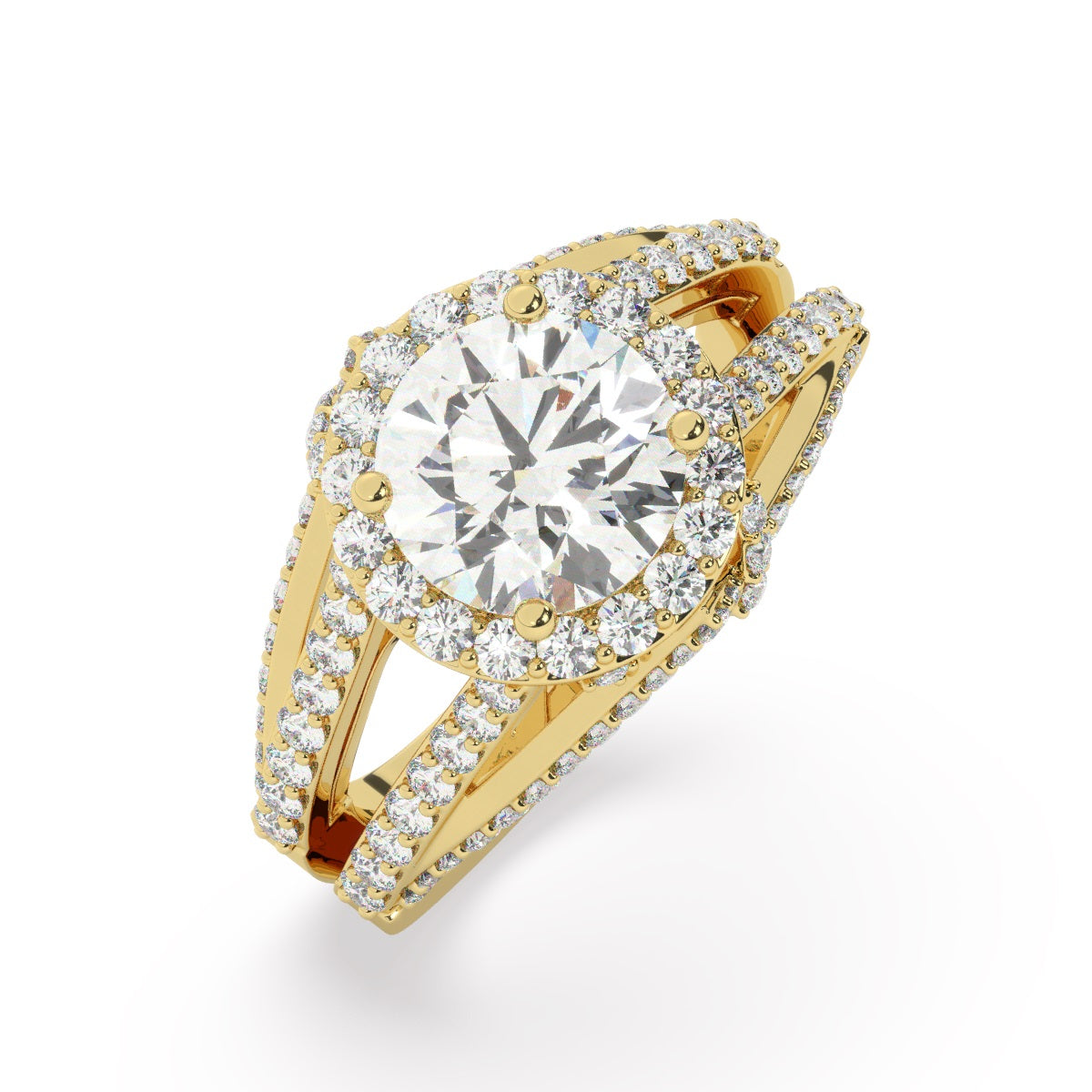 White Gold Diamond Ring - LA DIAMOND