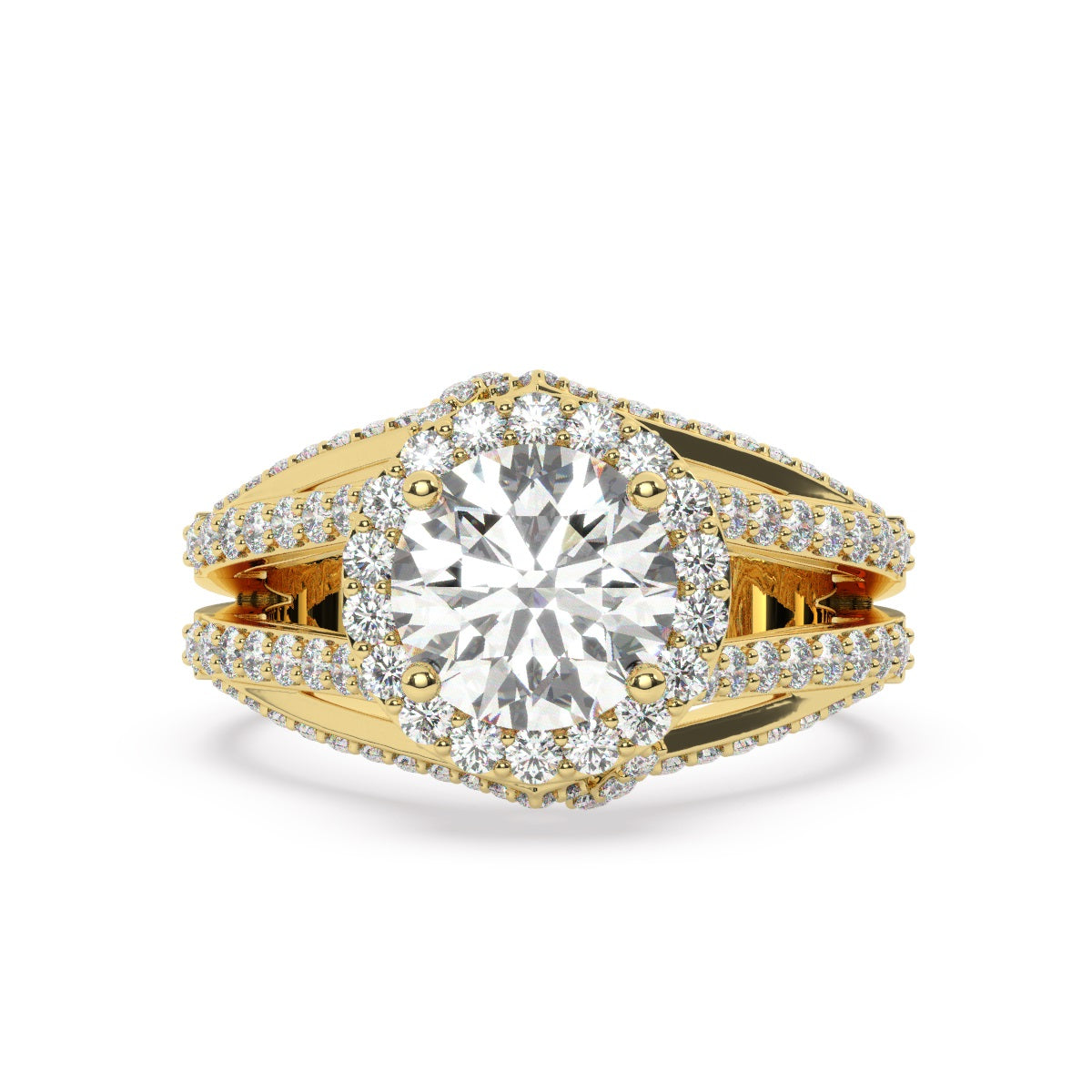 White Gold Diamond Ring - LA DIAMOND