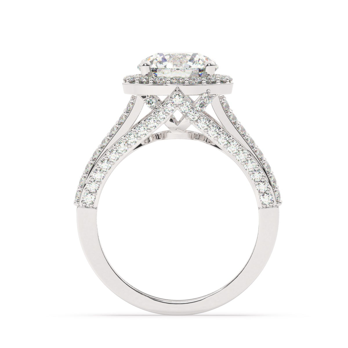 White Gold Diamond Ring - LA DIAMOND