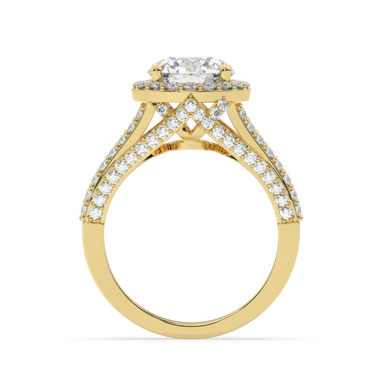 White Gold Diamond Ring - LA DIAMOND