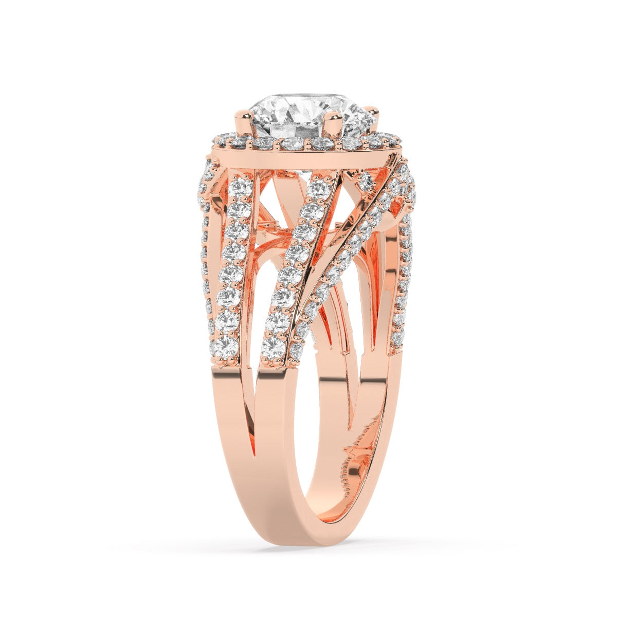 White Gold Diamond Ring - LA DIAMOND