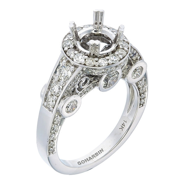White Gold Diamond Ring - LA DIAMOND