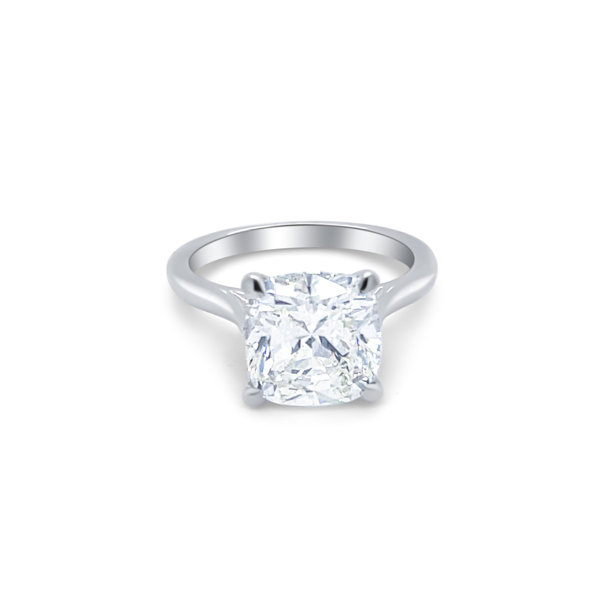 14K White Gold Diamond Engagement Ring (3.01 ct)