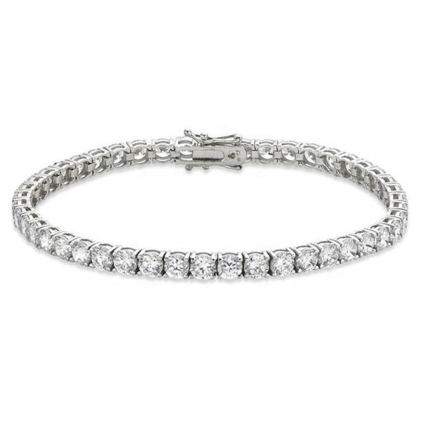 4 CT. T.W. Diamond Tennis Bracelet in 14K White Gold - LA DIAMOND