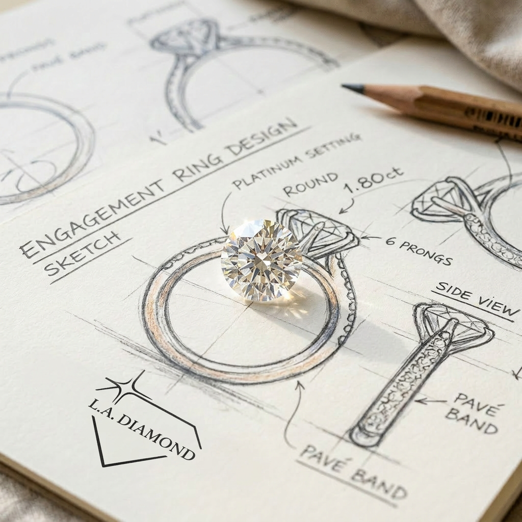 Design your L.A. Diamond engagement ring
